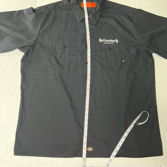 Dickies Men’s button up shirt Hellanback Incorporated size 3xl Black skull print - Picture 3 of 16
